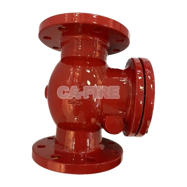 High Quality CA-FIRE Flanged Swing Check Valve PN16 Ductile Iron For Water System suppliers